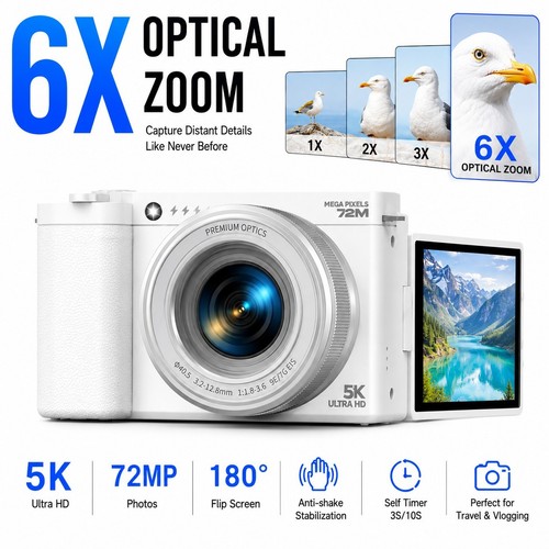 Fotocamera digitale zoom - fotocamera, 5k