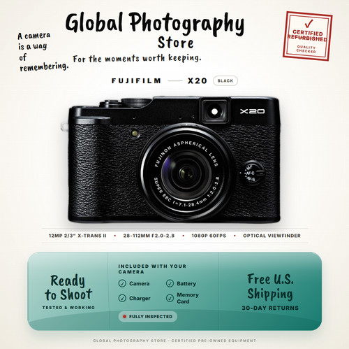 Fujifilm x20 nero 4x - fujifilm,