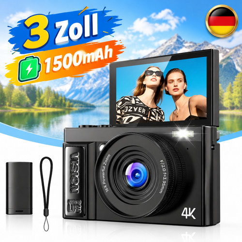 Fotocamera digitale 4k - fotocamera,