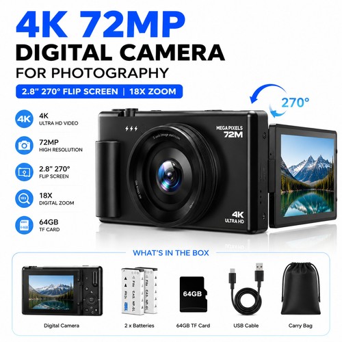 Fotocamera digitale - , 4k