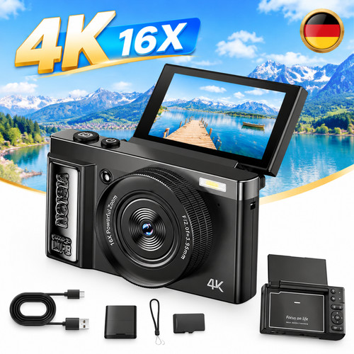 Fotocamera digitale 64mp - 4k,