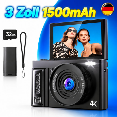 Fotocamera digitale uhd - fotocamera,